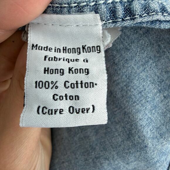 Vintage Calvin Klein 90s denim oversized button front shirt - Picture 11 of 14